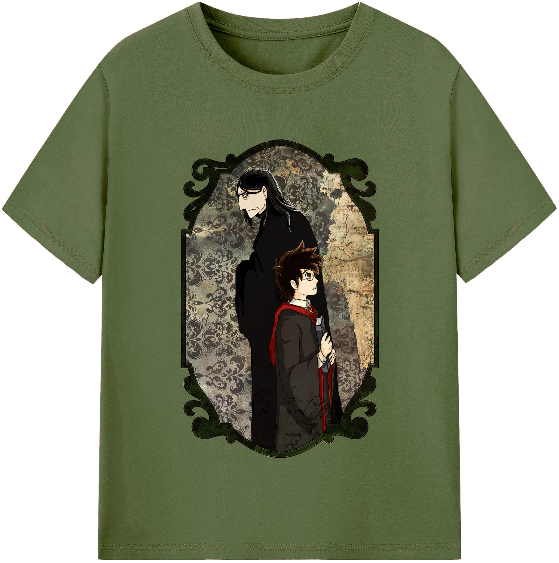 （画像用） Harry Potter ハリー・ポッターシリーズ 綿100％半袖Tシャツ（フロントプリント）